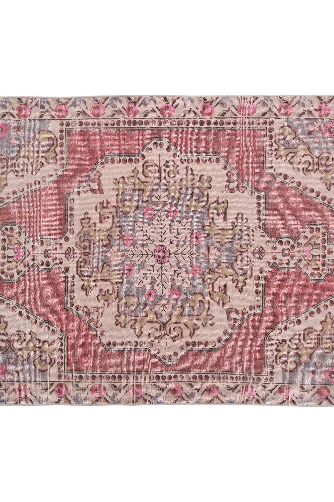Vintage Turkish Oushak rug 132x216 cm