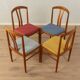 Dining chairs, set of 4, , 1960s, Carl Ekström for Alb. Johansson & Söner