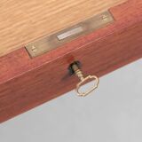 Scandinavian teak desk with 2 flaps