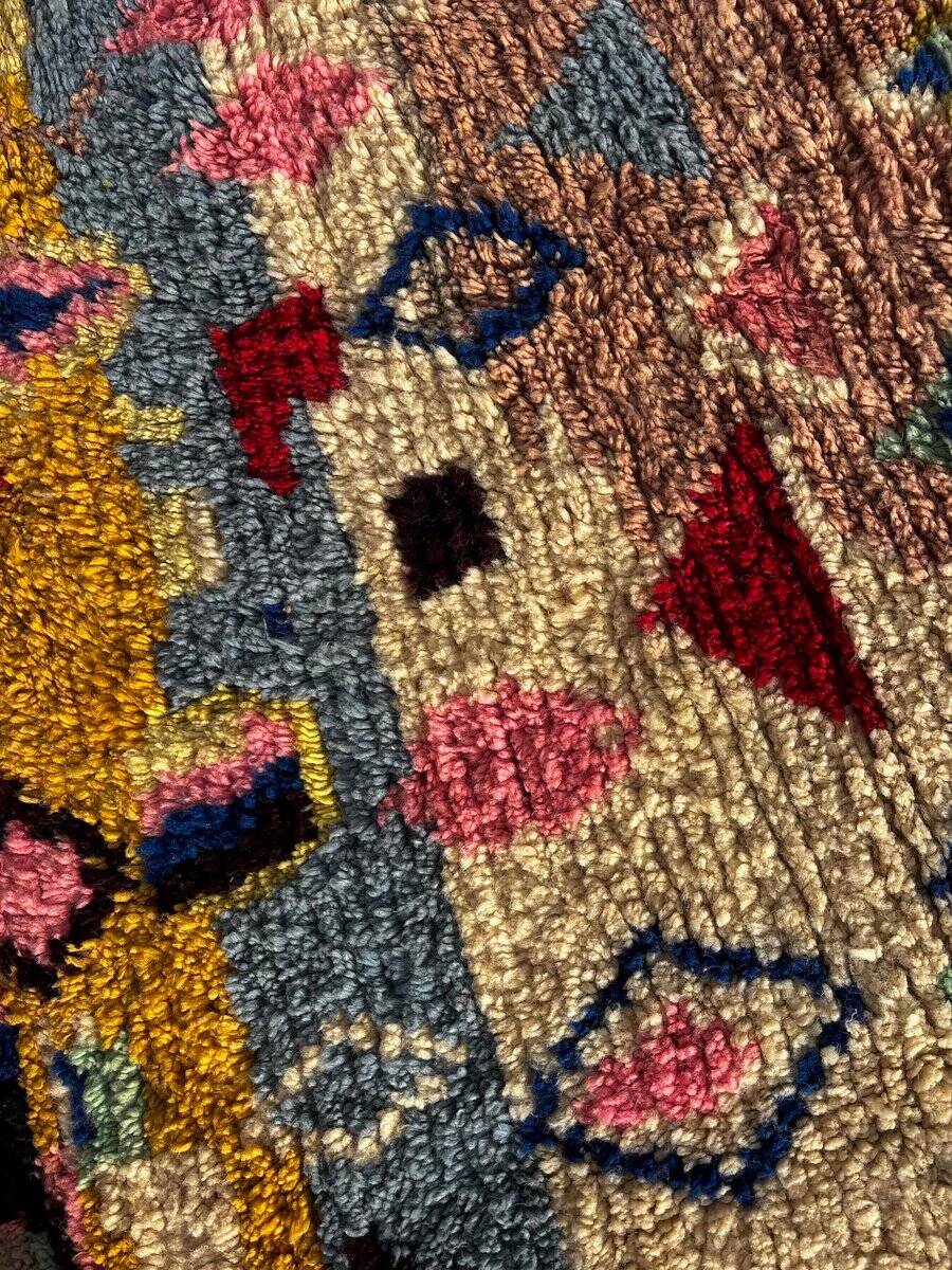 Vintage Berber wool rug, Morocco, 1990