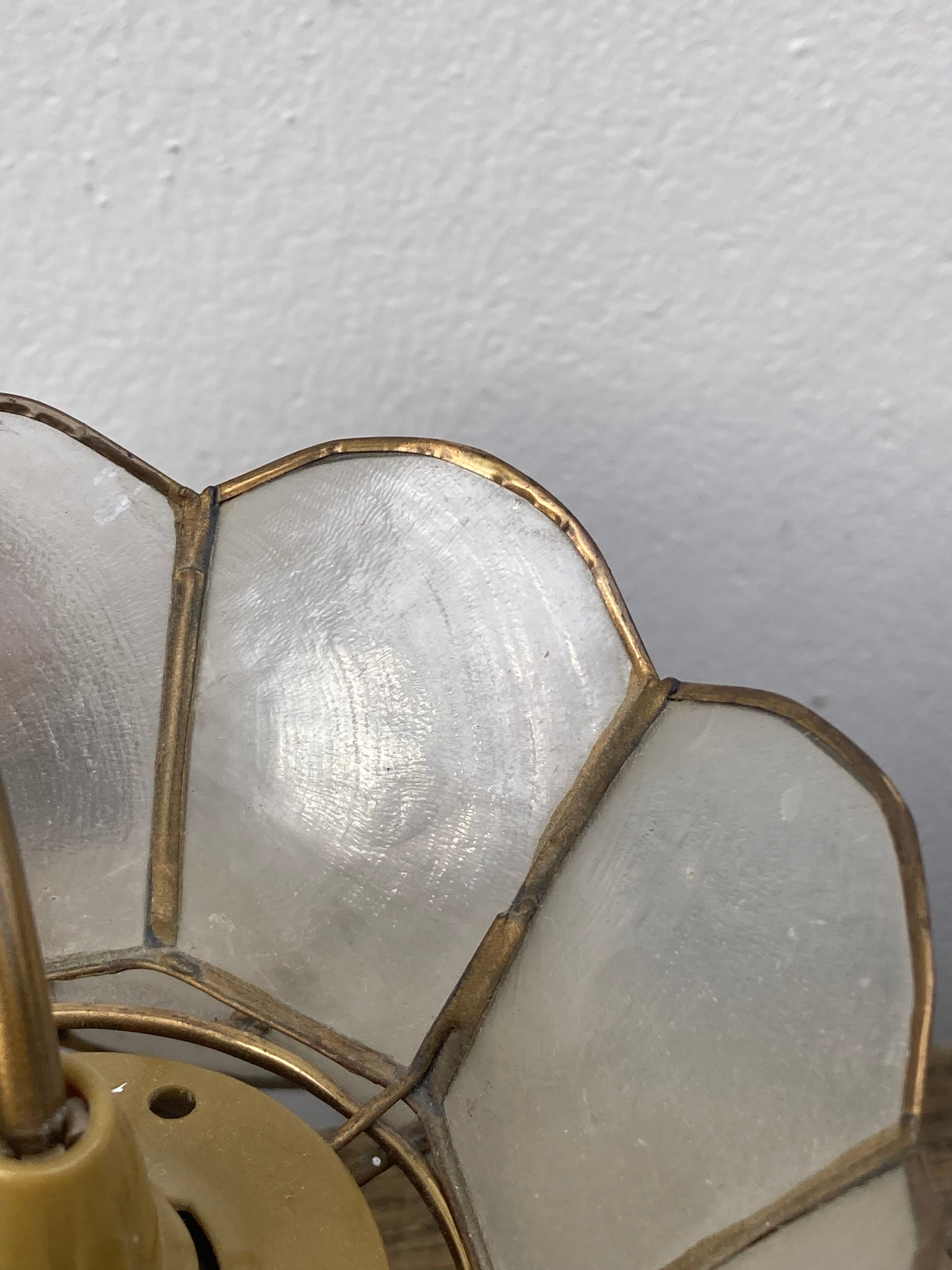 Suspension in mother-of-pearl and lotus brass 1950