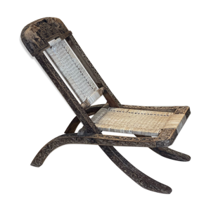 Chaise de campagne anglo indienne