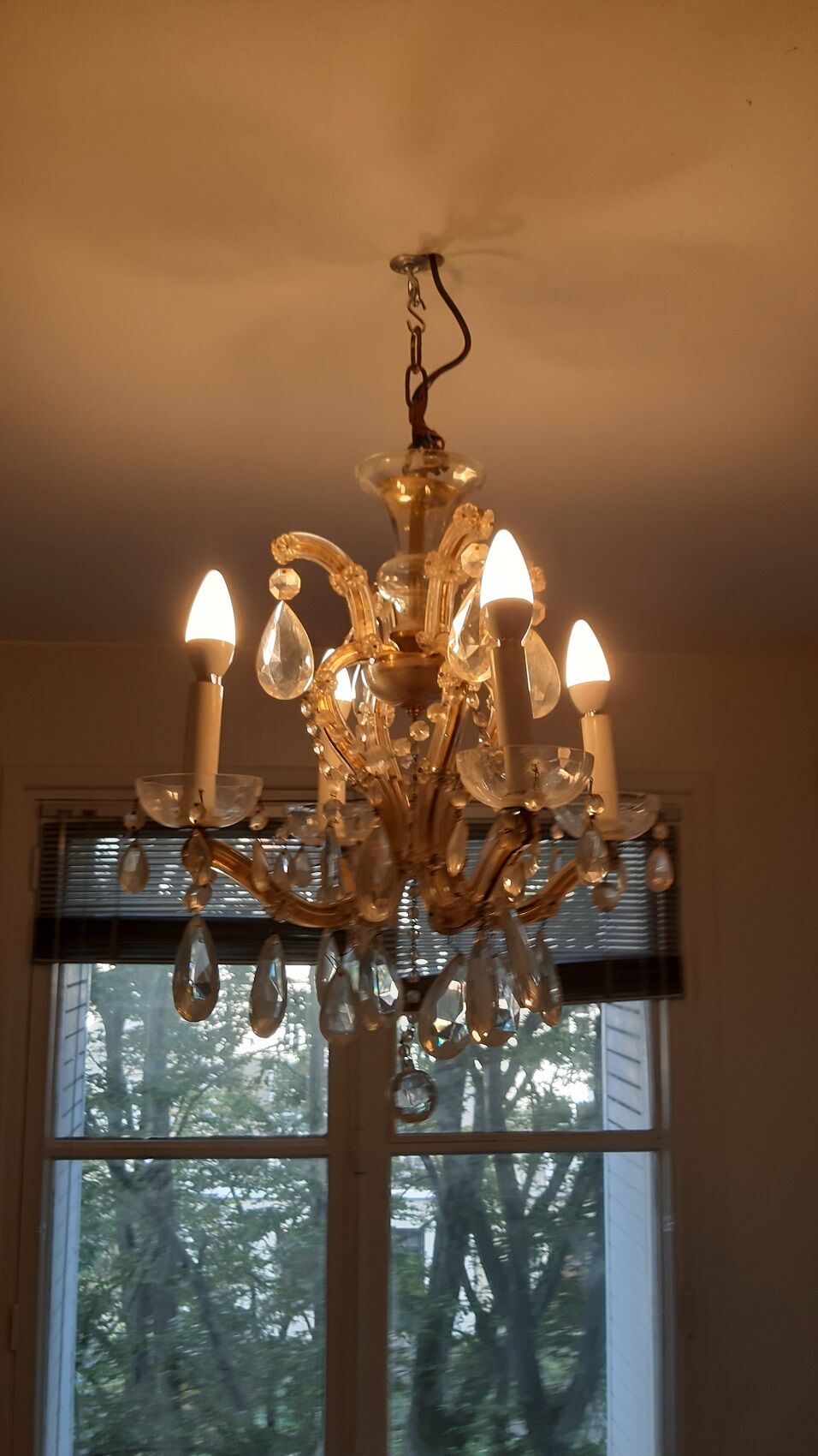Small crystal chandelier