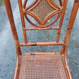 Chaise en rotin bambou cannage tressé en très bon état
