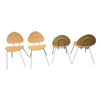 4 chaises de Sostreme Green