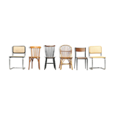 Lot de 3 chaises vintage depareillées