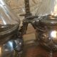 Silver and crystal oil and vinegar set