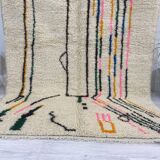 Handmade wool Berber rug 250 x 150