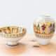 Kaiser "Theben" set of 2 porcelain vases, Egyptian motif.