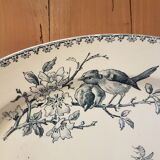 Oval dish in Sarreguemines earthenware