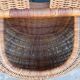 Large handmade wicker fishing basket