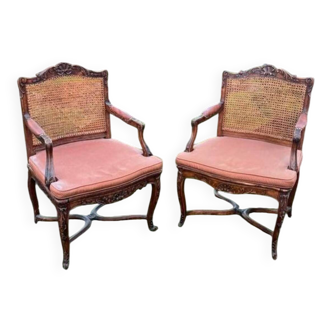 Pair of Regency style armchairs