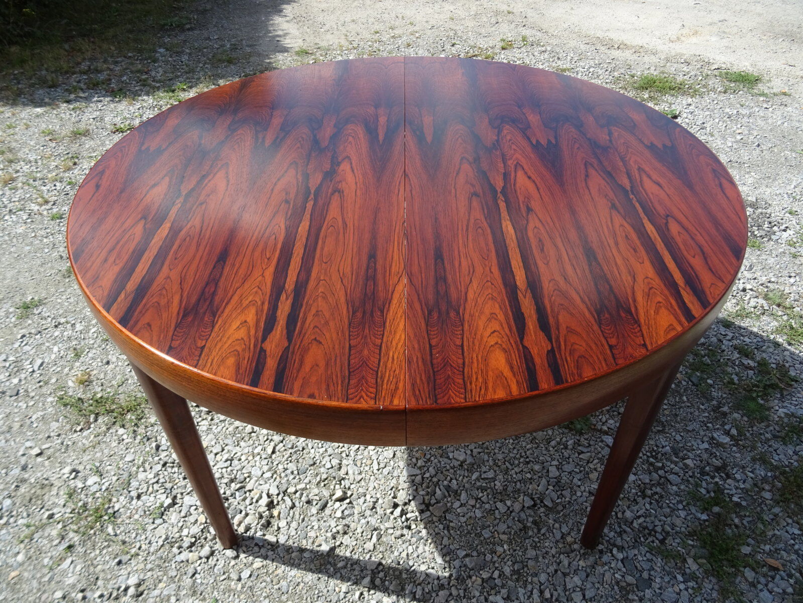 Table scandinave extensible en palissandre