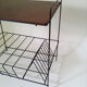 Metal table range vintage vinyl matte black