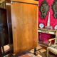 Biedermeier Armoire with Intricate Carvings and Urn Shape