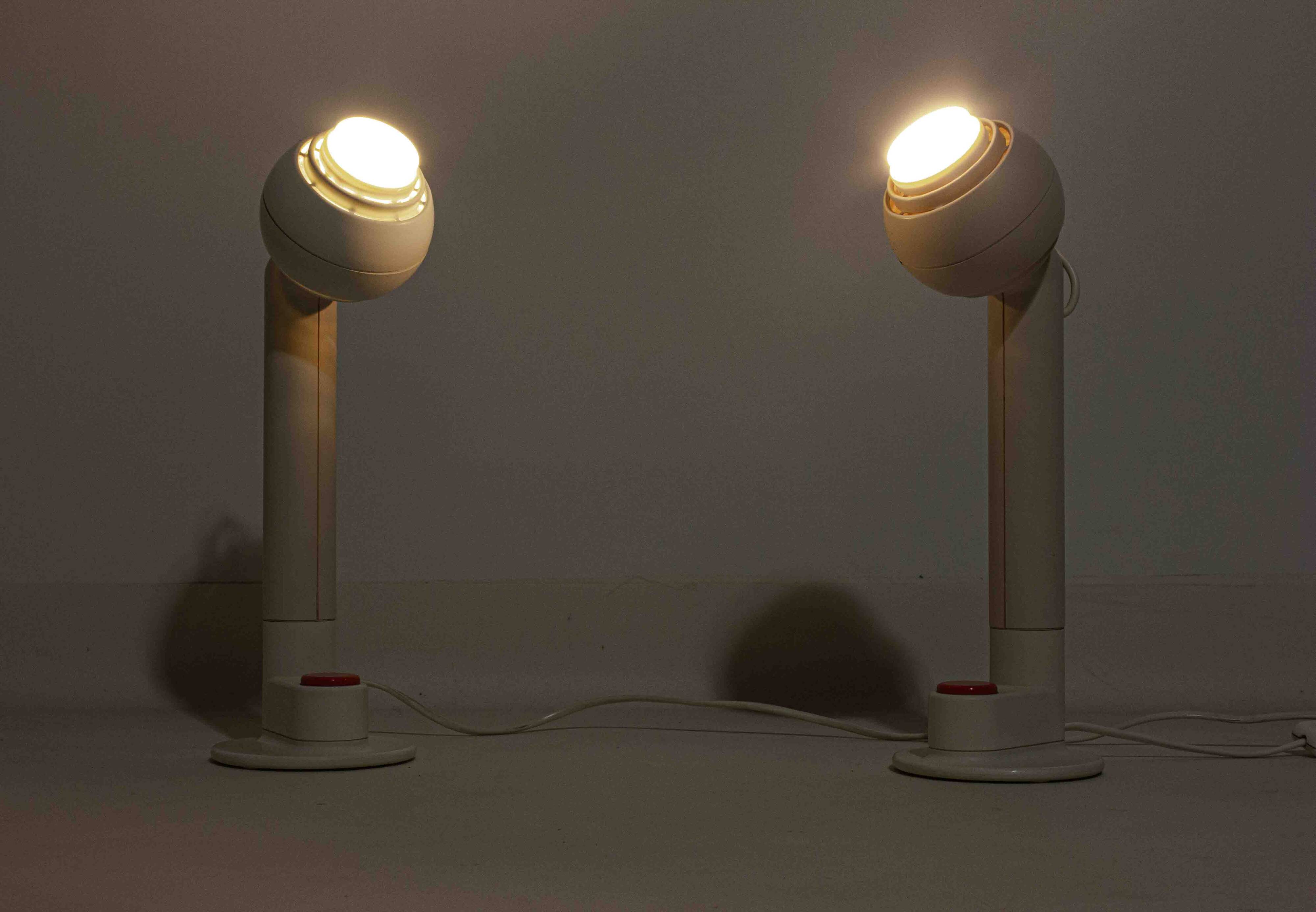 Set of space age Osram desk lamps by Schlagheck, 1977