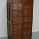 Vintage Dutch Oak Apothecary / Filing Cabinet, 1930s