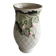 White ceramic vase with floral decoration made in Potugal