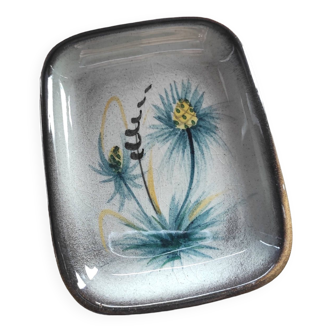 Vide-poches céramique Weininger à décor floral
