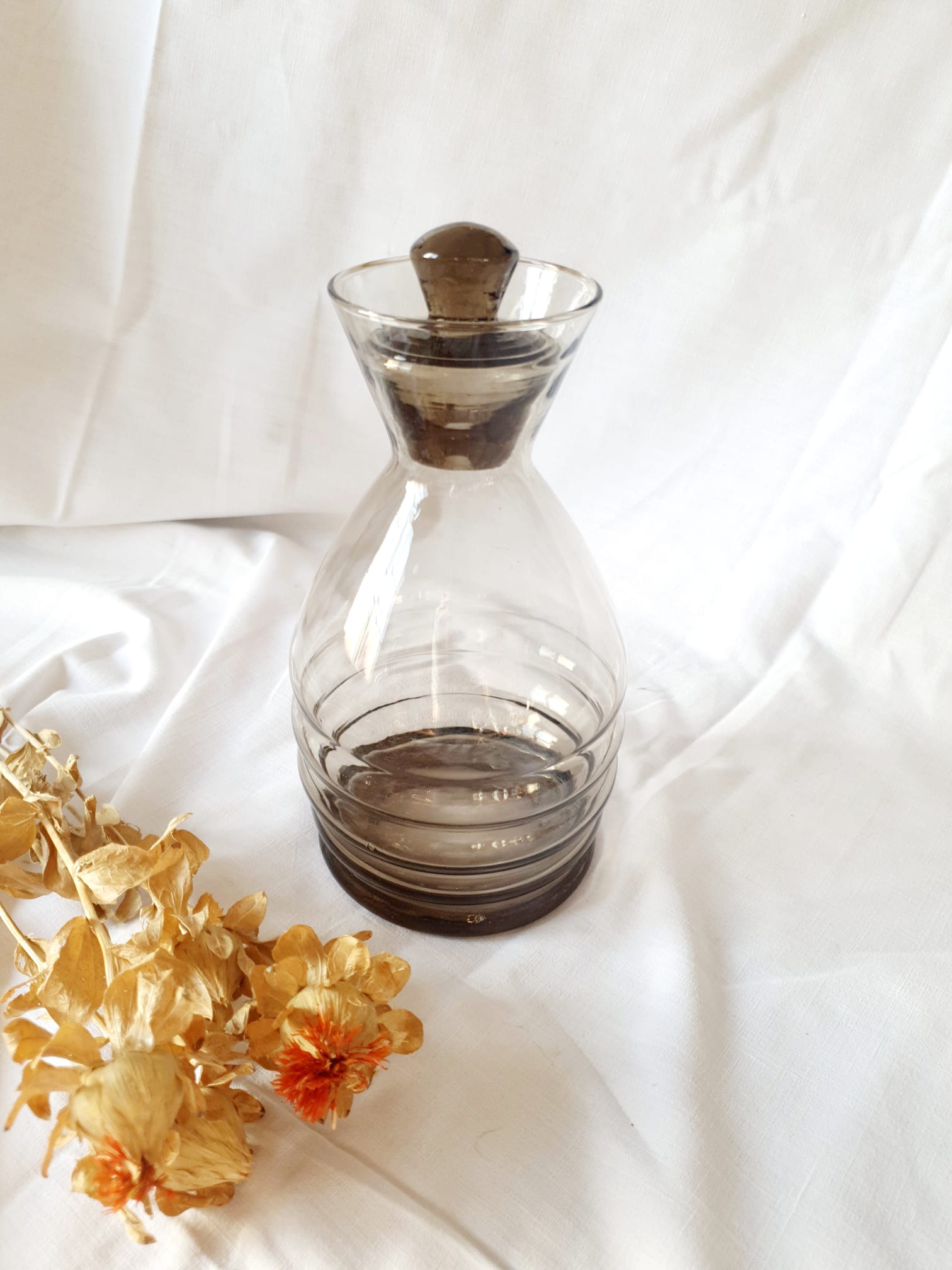 Amber Art Deco Carafe 30s