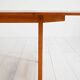 Scandinavian extendable teak and oak dining table 1960s