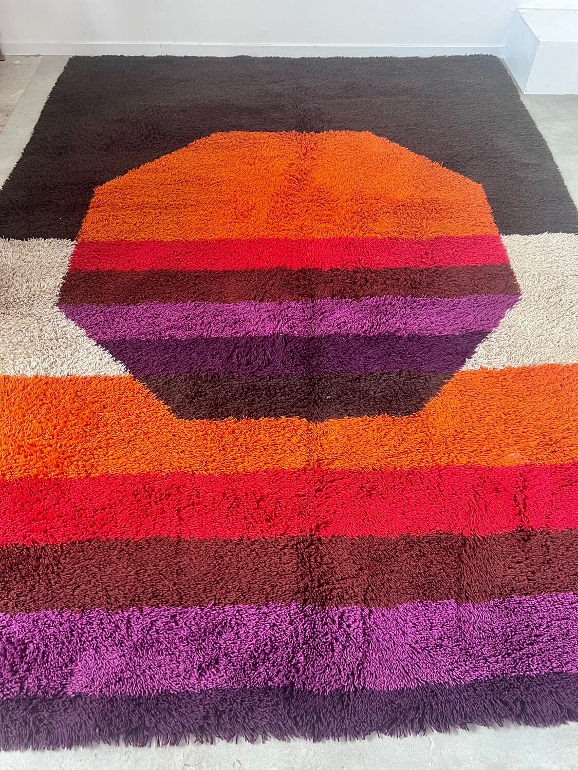 XXL DESSO carpet vintage pop art color from the 70s Scandinavian design Holland