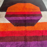 XXL DESSO carpet vintage pop art color from the 70s Scandinavian design Holland