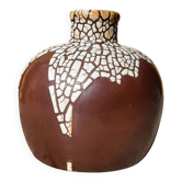 Stoneware vase "snake skin", Léon Pointu, Art Deco