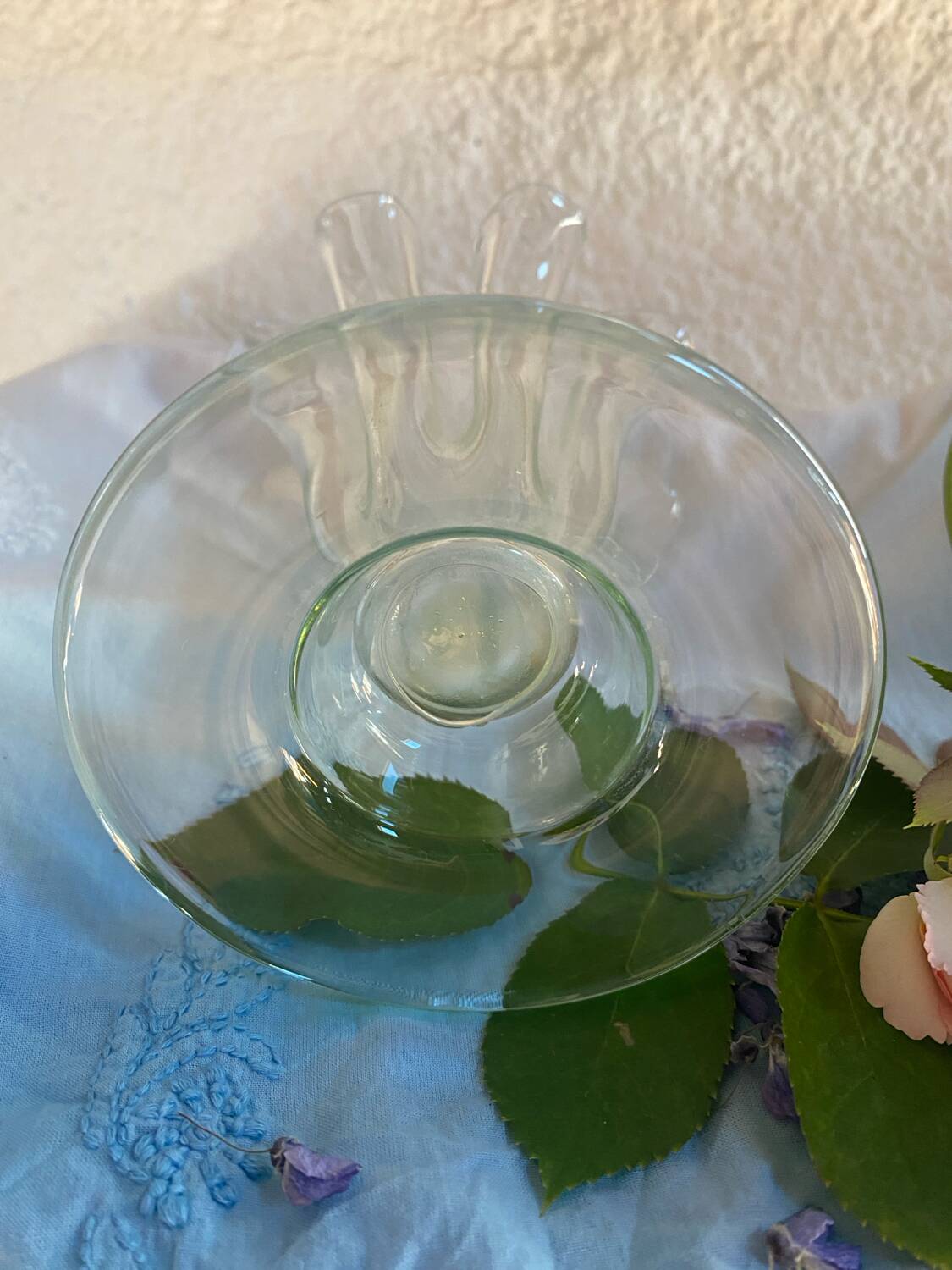 Original old glass vase