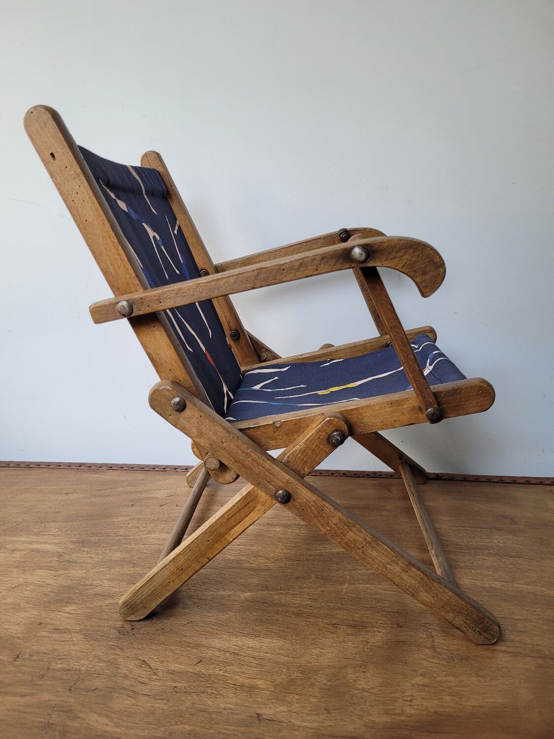 Antique folding chair, child