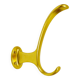 Set of four mid-century golden wall hooks, Austria, Vienna, 1950s.