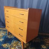Vintage oak chest of drawers 4 drawers