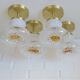 Set of 4 Vintage Sconces Flush Mount Mazzega Murano Glass Ceiling Lights