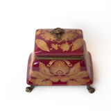 Boite porcelaine vintage coffret porcelaine et bronze, boite à bijoux, bibelots, shabby chic