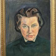Late 19th Century Antique Female Portrait Painting