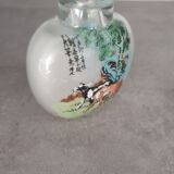 Tabatiere en verre chine milieu du xxème siècle