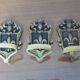 4 old wall hooks coat rack in bronze "fleur de lys" art deco years 20 30