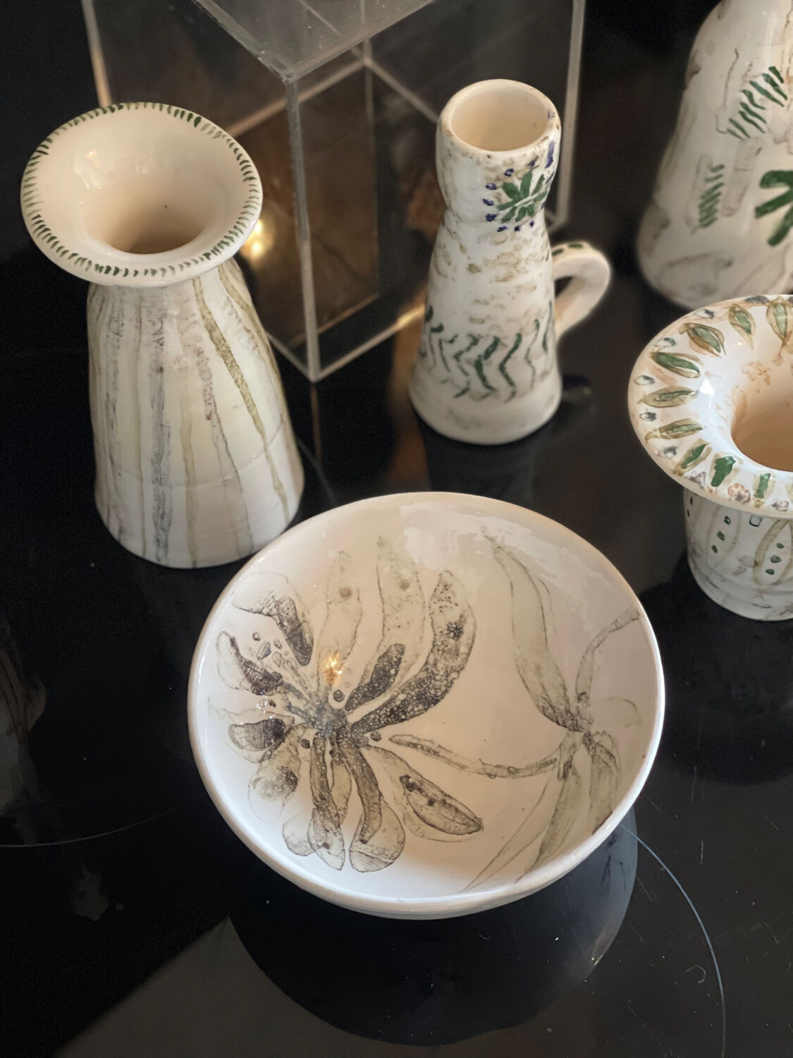 Ceramics signed Beretta Vallauris