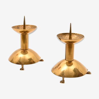 Brass candlesticks, Finland 1920