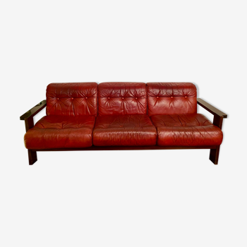 Leather sofa - Danish design