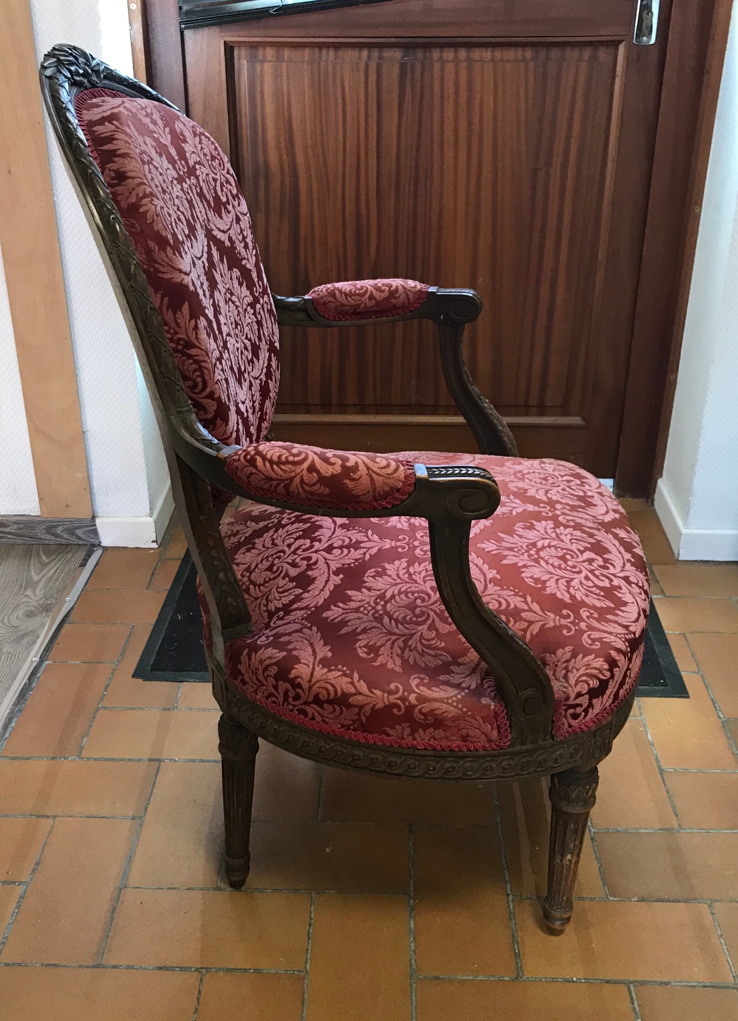 Duo of old armchairs