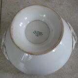 White earthenware soup Creil and Montereau
