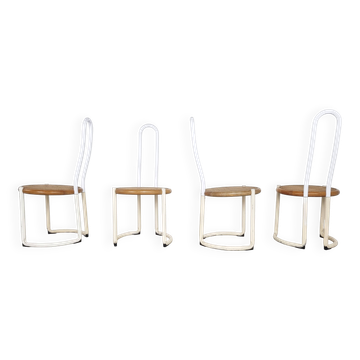 Vintage postmodern dining chairs, 1960s