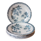 Six LG "Righi" iron earthenware plates