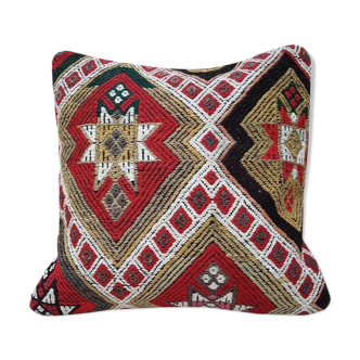 Vintage turkish kilim pillow (50 x 50 cm)