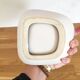 Matte white ceramic bowl, 1950s