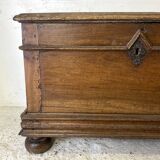 17th century chest in molded oak