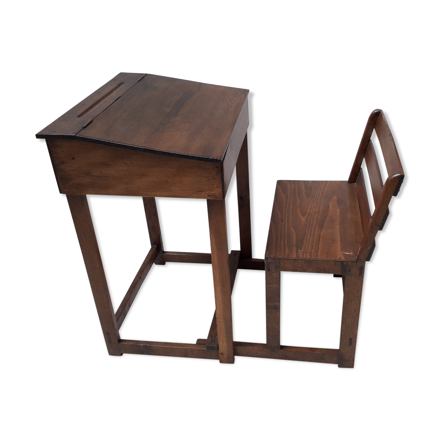 School boy's desk with sliding chair