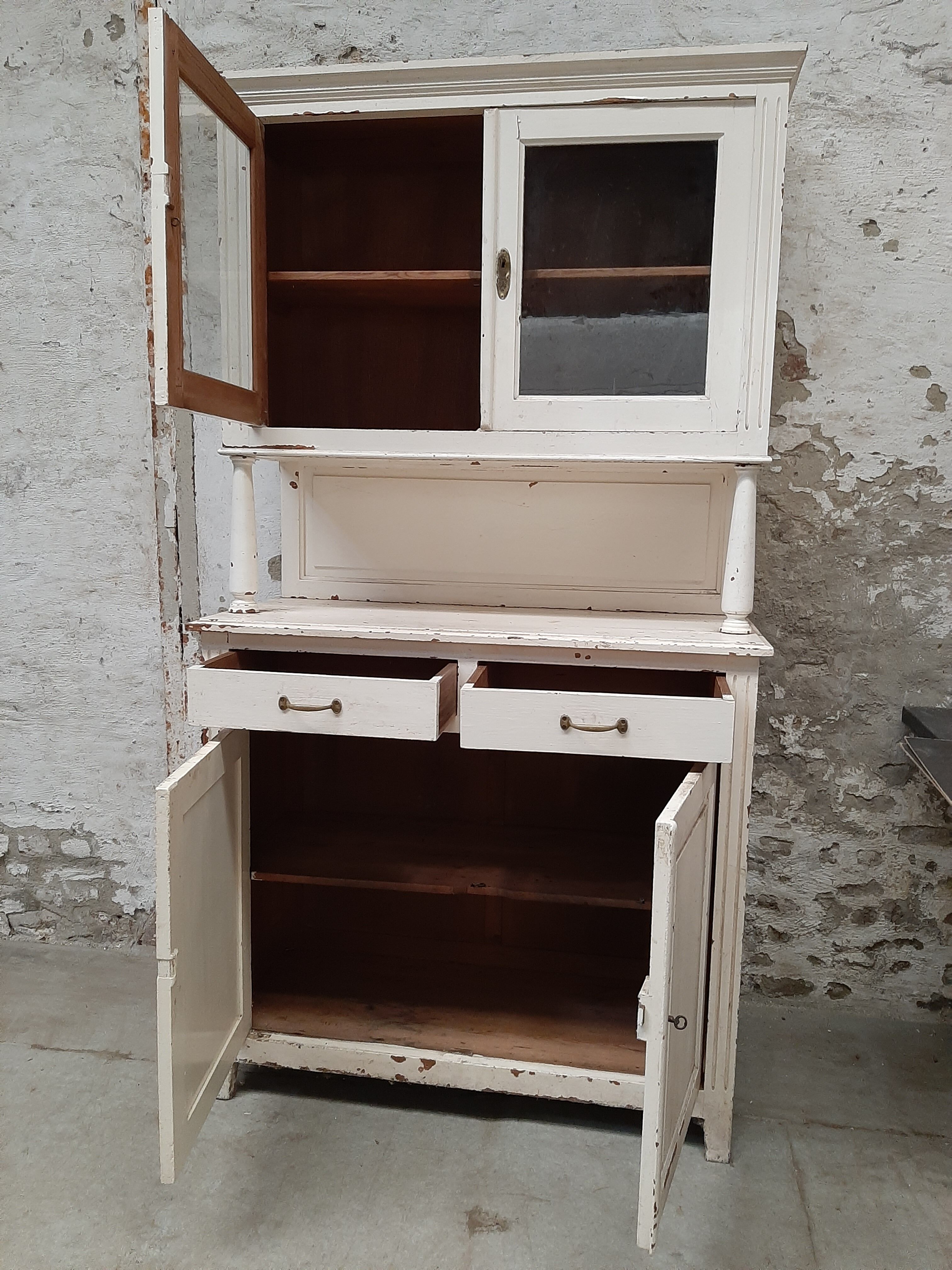 Painted old buffet