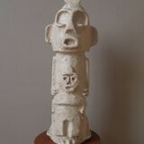 Totem sculpture art africain ethnique tribal objet fait main